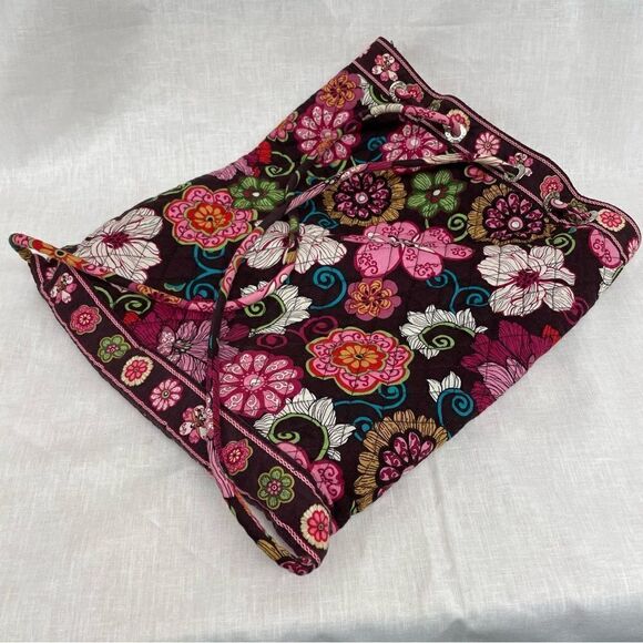 Vera Bradley mod flora draw string backpack - Picture 6 of 9